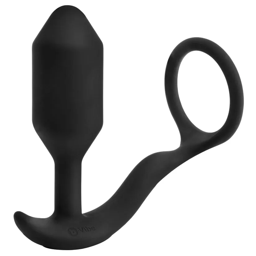 B-Vibe Vibrating Snug & Tug-Black Medium