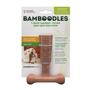 Bamboodles - T Bone Bamboo & Nylon Chew Toy - Chicken