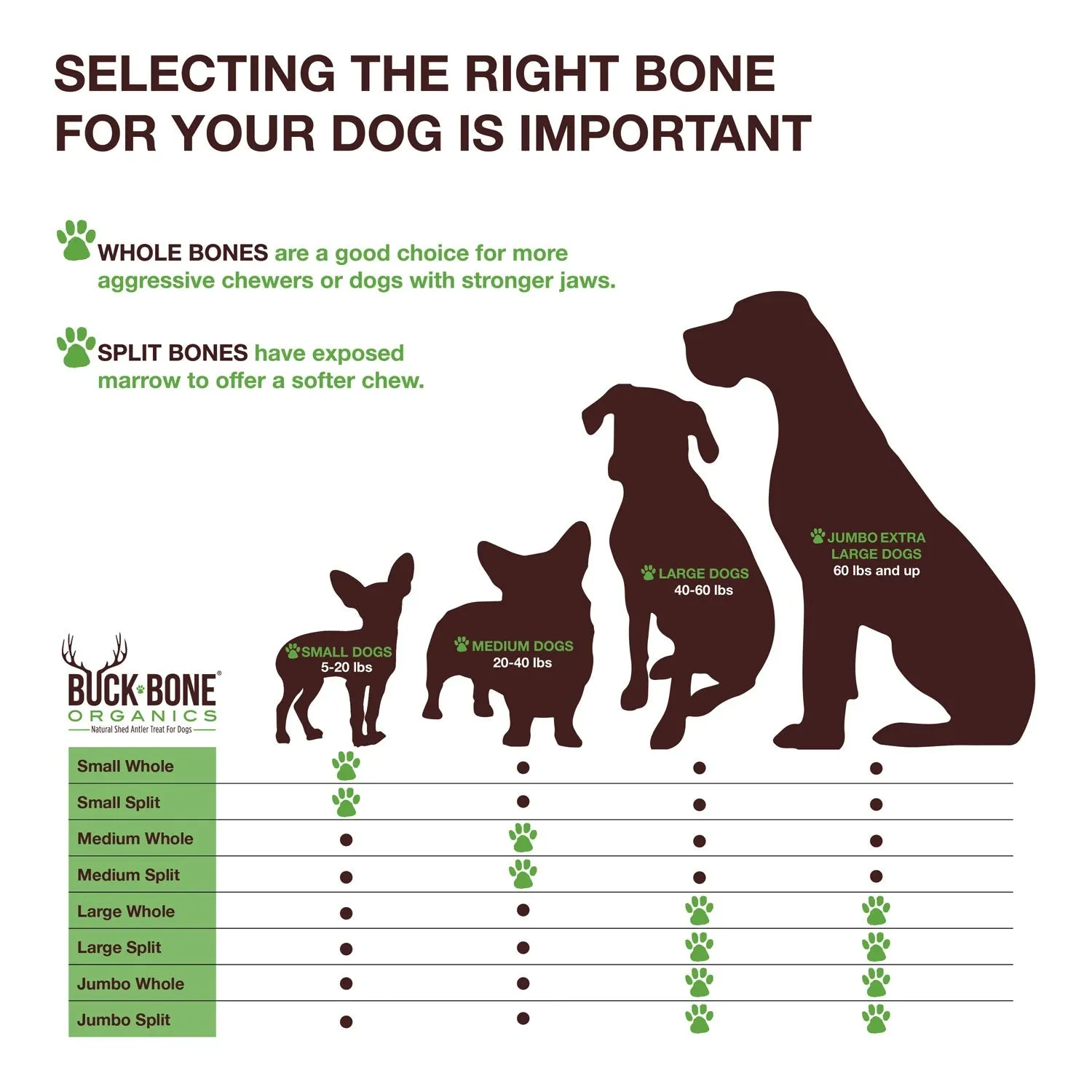 Buck Bone Organics Split Elk Antler