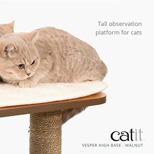 Cat Tree, High Base, Walnut, V-High Base, 52045