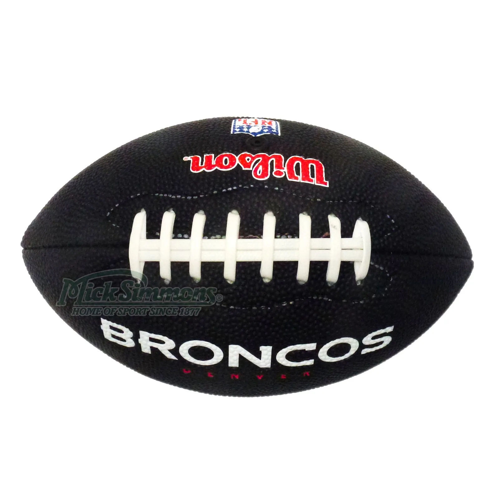 Denver Broncos Wilson Mini NFL Football (Gridiron Ball) - Black