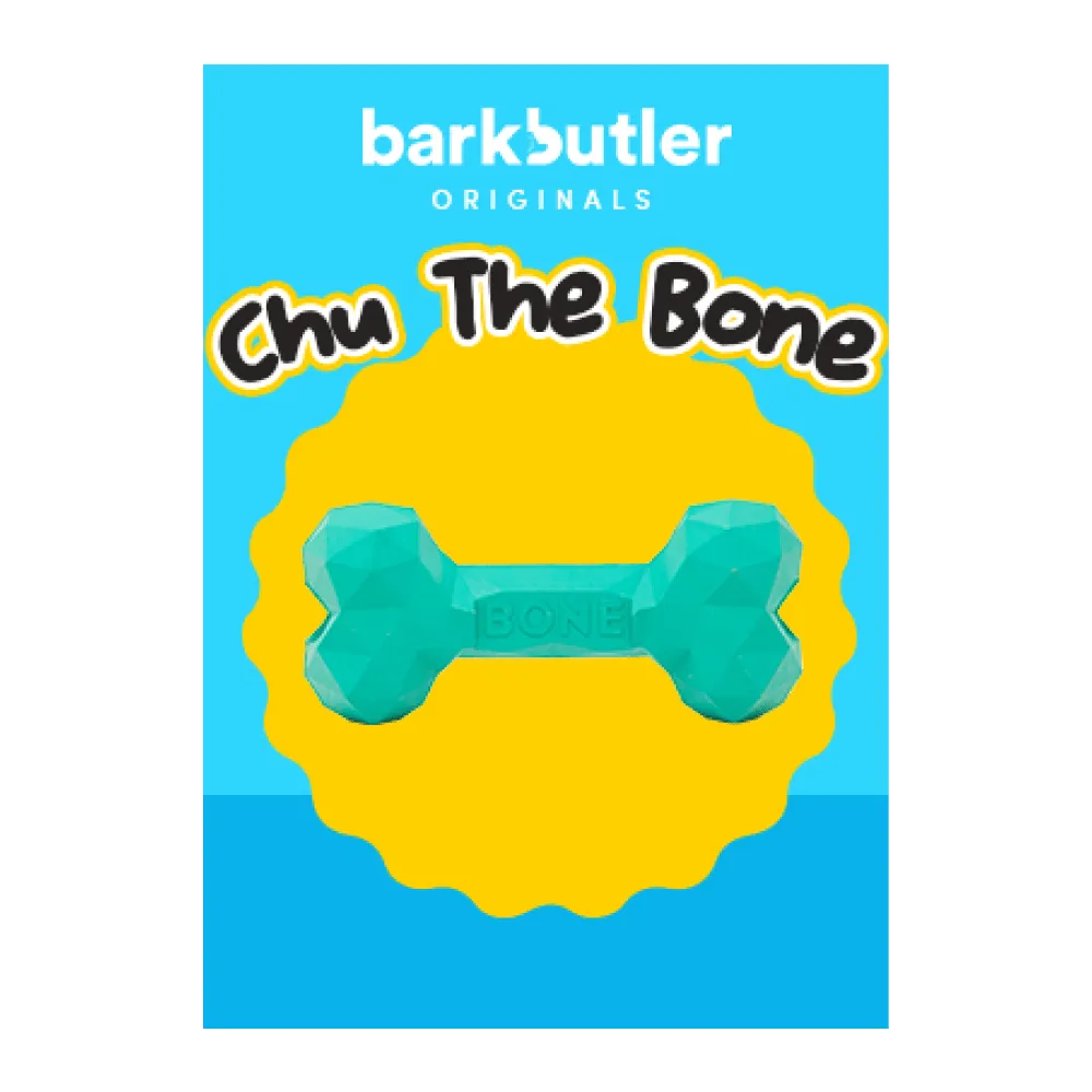 Drools Non Toxic Rubber Stud Spike Hard Ball and Barkbutler Chu the bone Treat Toy for Dogs Combo