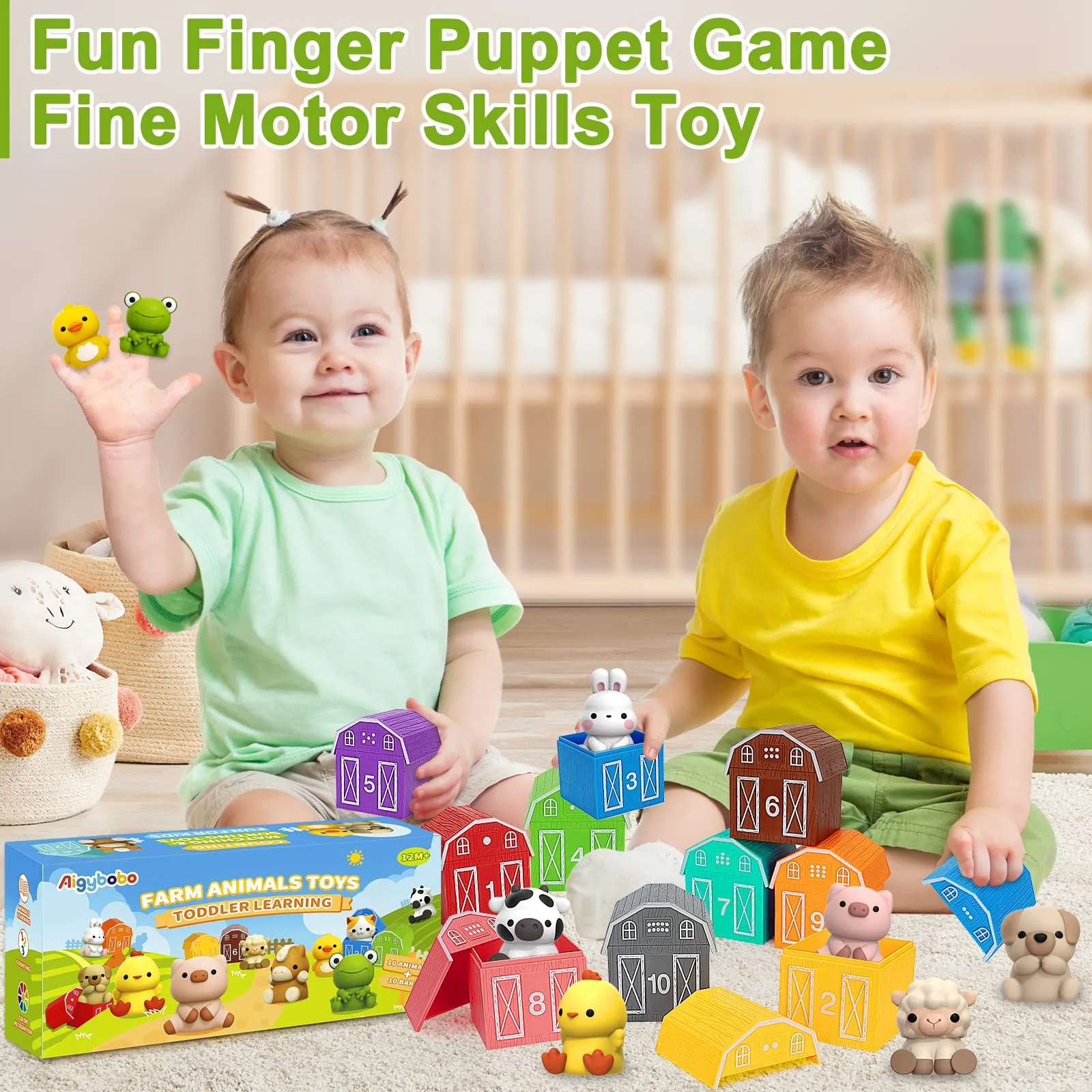 Farmyard Wonders - Engaging Learning Montessori Toys for Toddlers - Count, Match & Play!