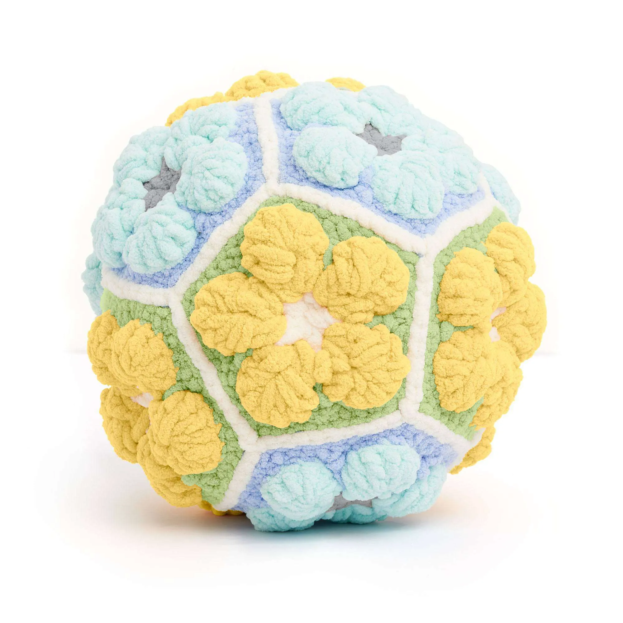 Free Floral Fun Crochet Motif Ball Toy Pattern