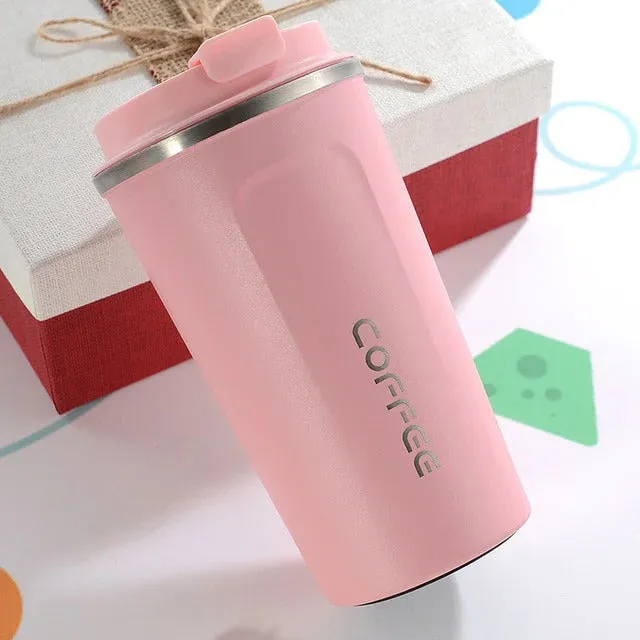 Insulated Thermo Mug Stainless Steel Leakproof Travel Mug Coffee Cup