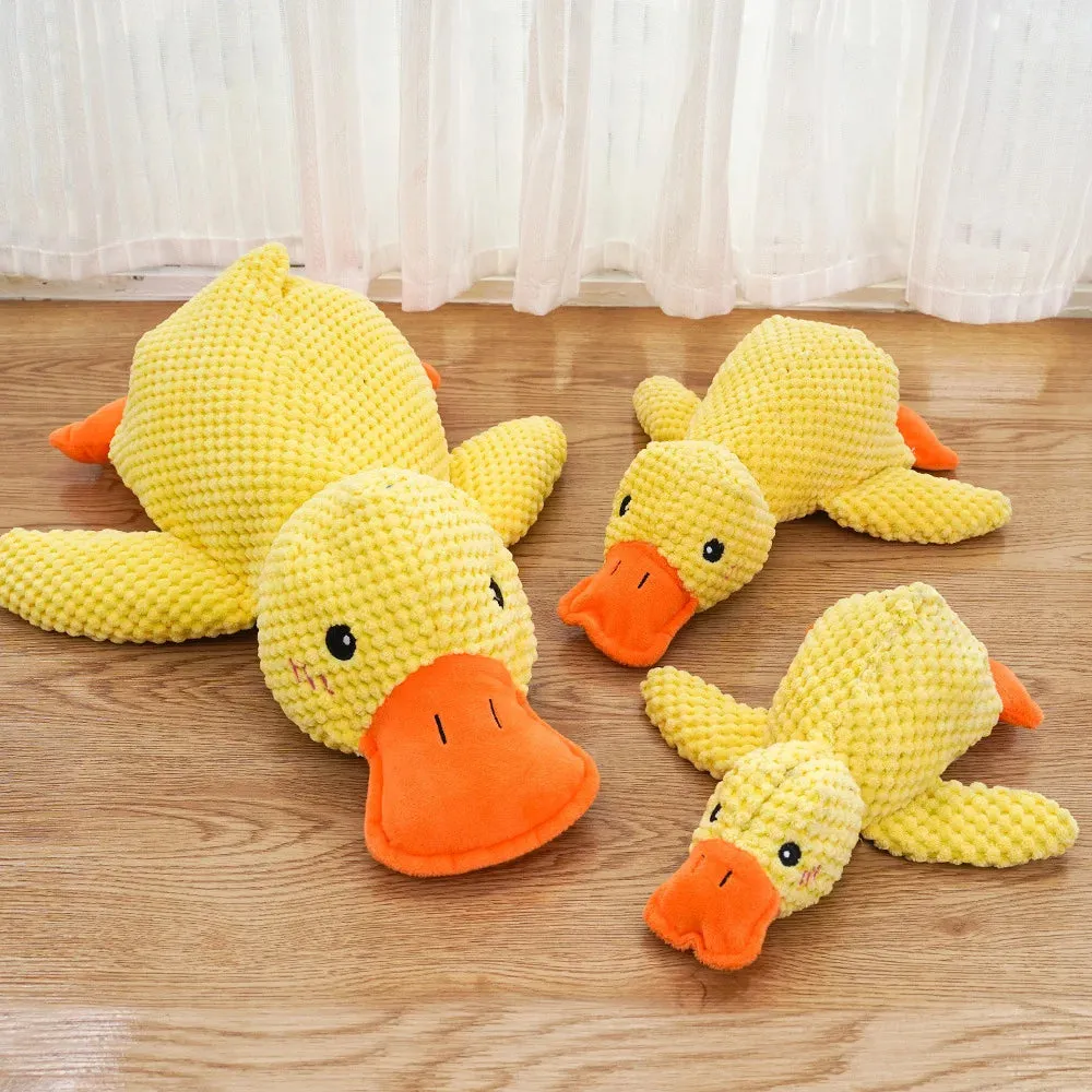 Interactive Quacking Duck Dog Toy - Durable Chew and Molar Toy for All Dog Sizes