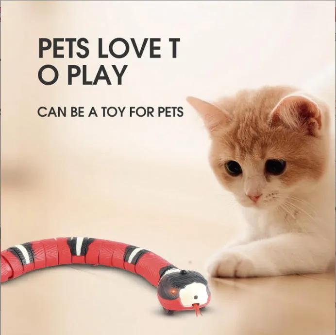 Interactive Smart Sensing Snake Cat Toy