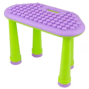 Interactive UNiPetal Purple Soft Building Blocks Table for Kids