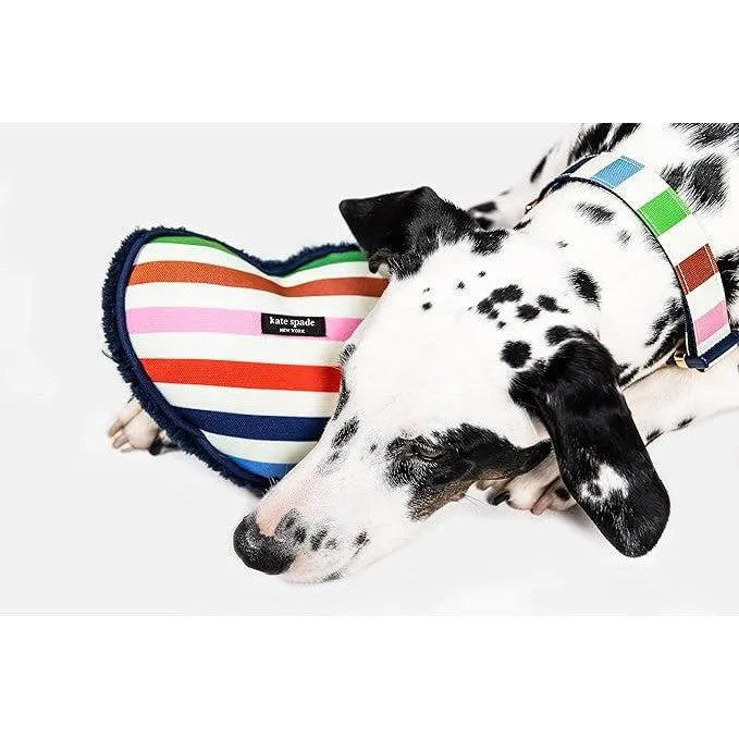 Kate Spade New York | Stripy Heart Dog Chew Toy