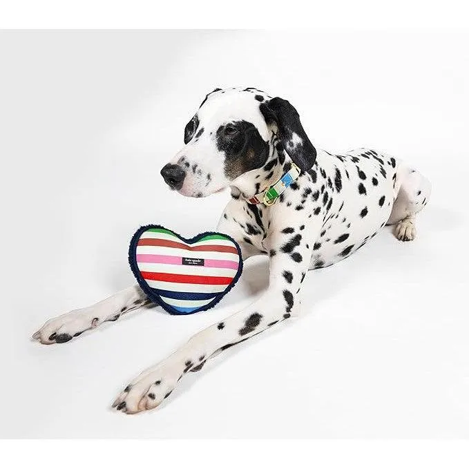 Kate Spade New York | Stripy Heart Dog Chew Toy