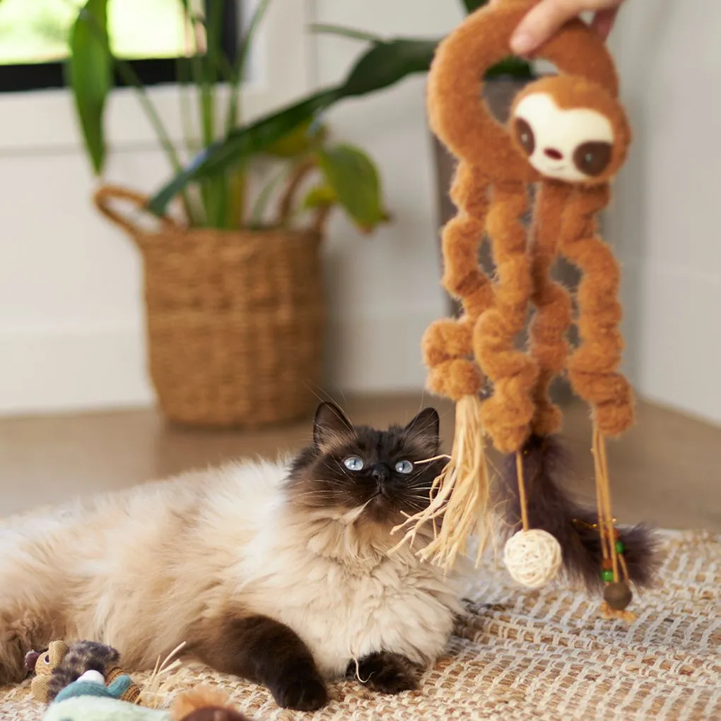 Kazoo Long Legged Sloth Cat Toy