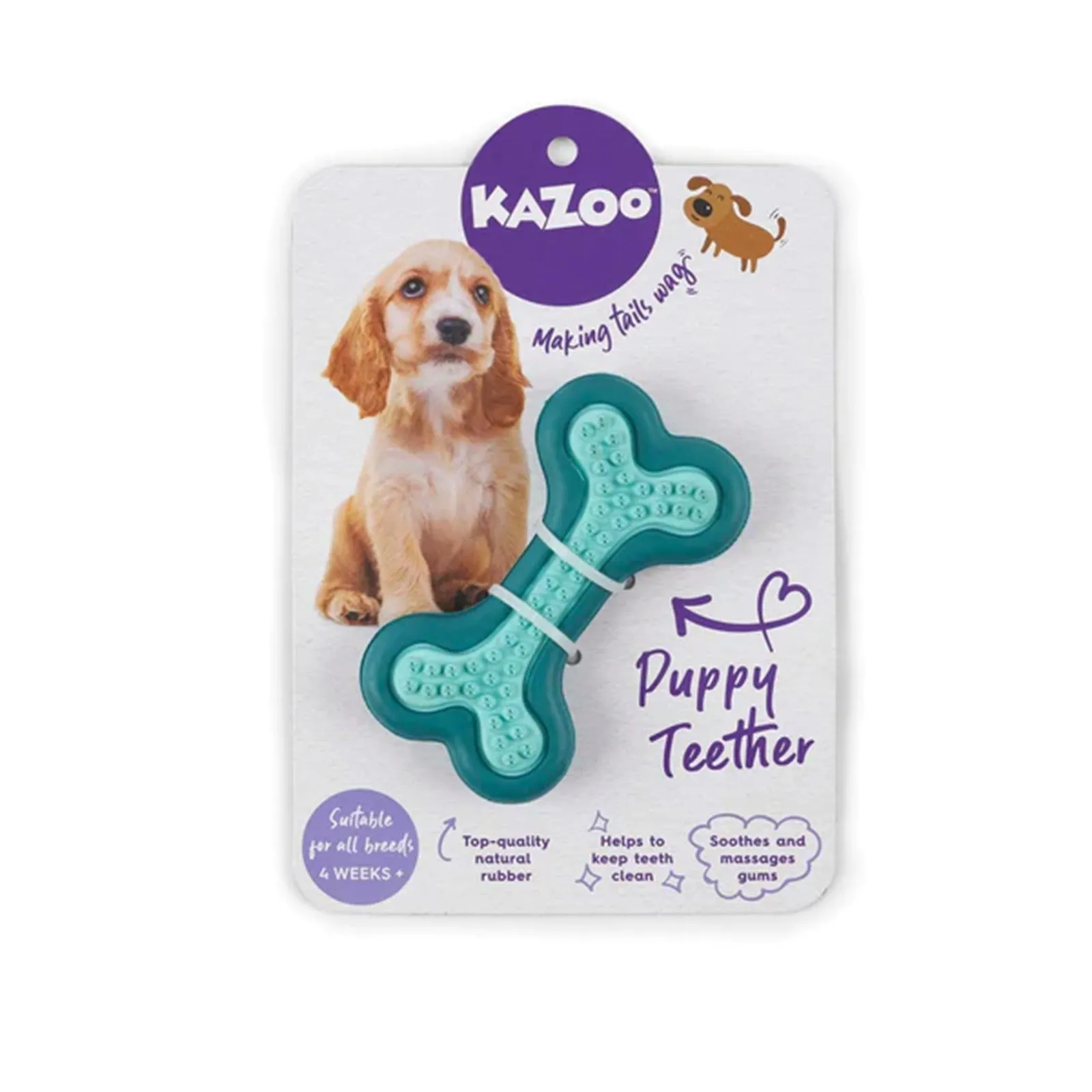 Kazoo Puppy Teether Dog Toy Small