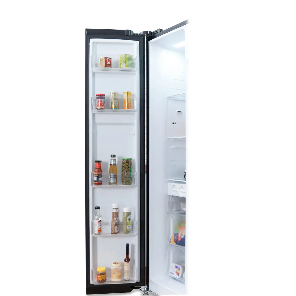 Kelvinator KRS-B600BKG 584 litres Side By Side Refrigerator, Black