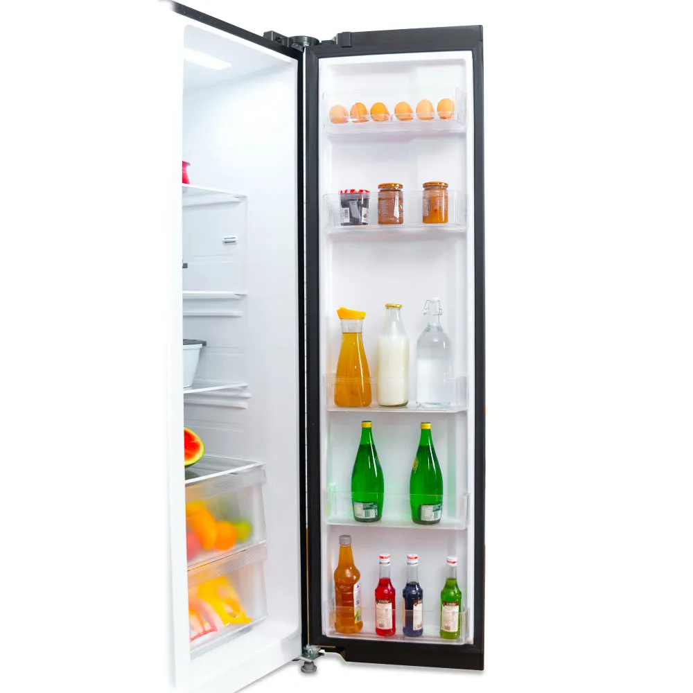 Kelvinator KRS-B600BKG 584 litres Side By Side Refrigerator, Black