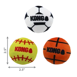 KONG Cat Sport Balls Assorted- 2pk