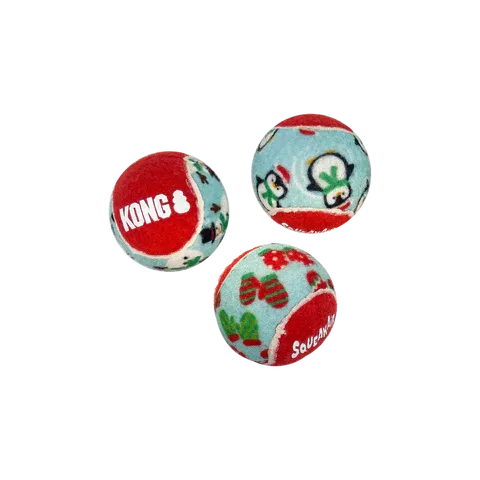 (KONG Holiday SqueakAir Balls 6 Pack