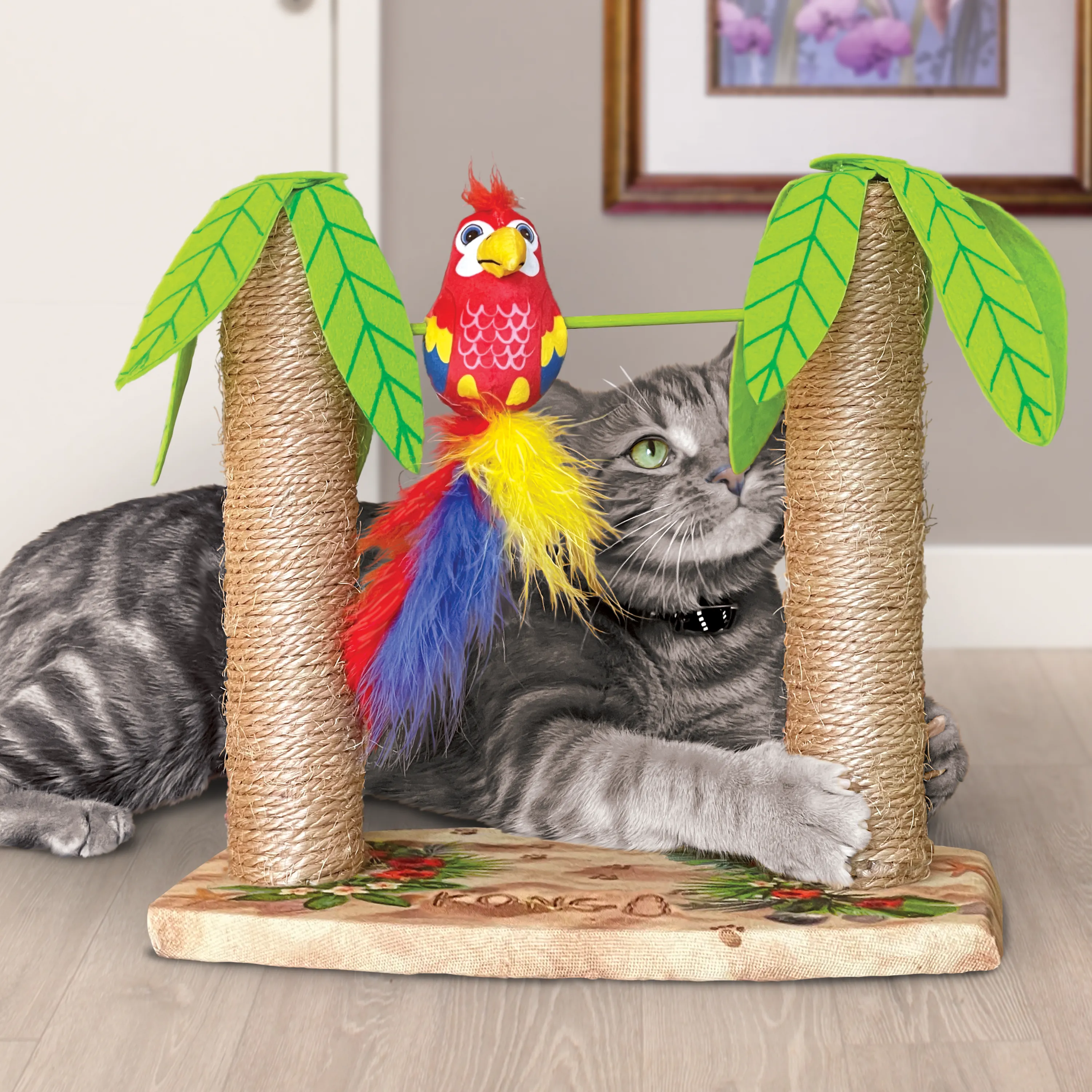 Kong Play Spaces Tiki Twirl, Cat Toy