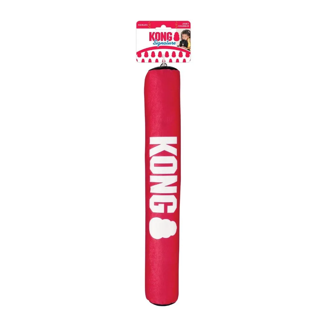 KONG Signature Stick - Safe Fetch Toy with Rattle & Squeak Dog Toy