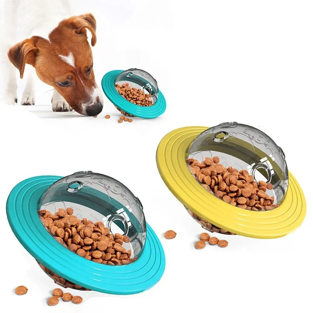 Leaking Slow Feeding Frisbee Food Dispensing Dog Pet Toys