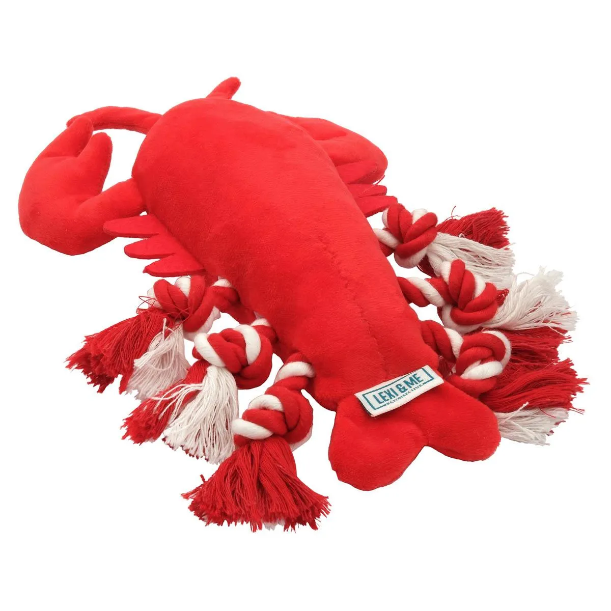 Lexi & Me Plush/Rope Dog Toy Lobster