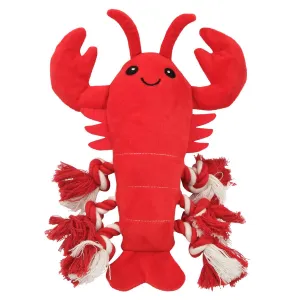 Lexi & Me Plush/Rope Dog Toy Lobster