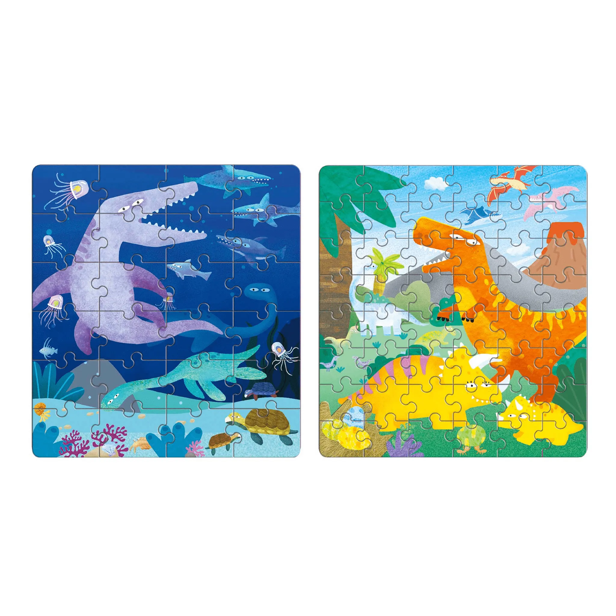 Mieredu 2 In 1 Travel Magnetic Puzzle - Dinosaurs