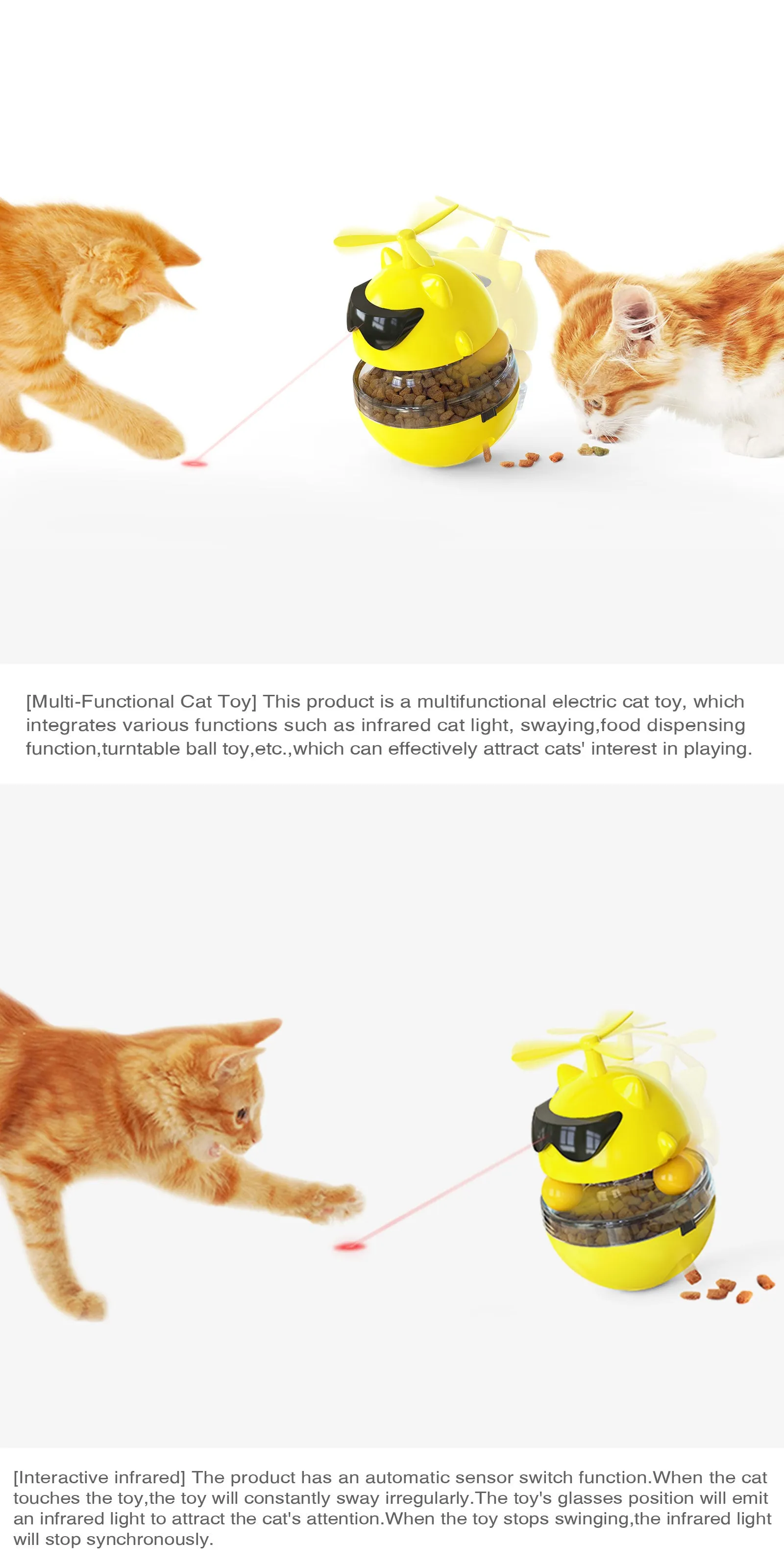 Multifunction Interactive Electric Laser Cat Toy