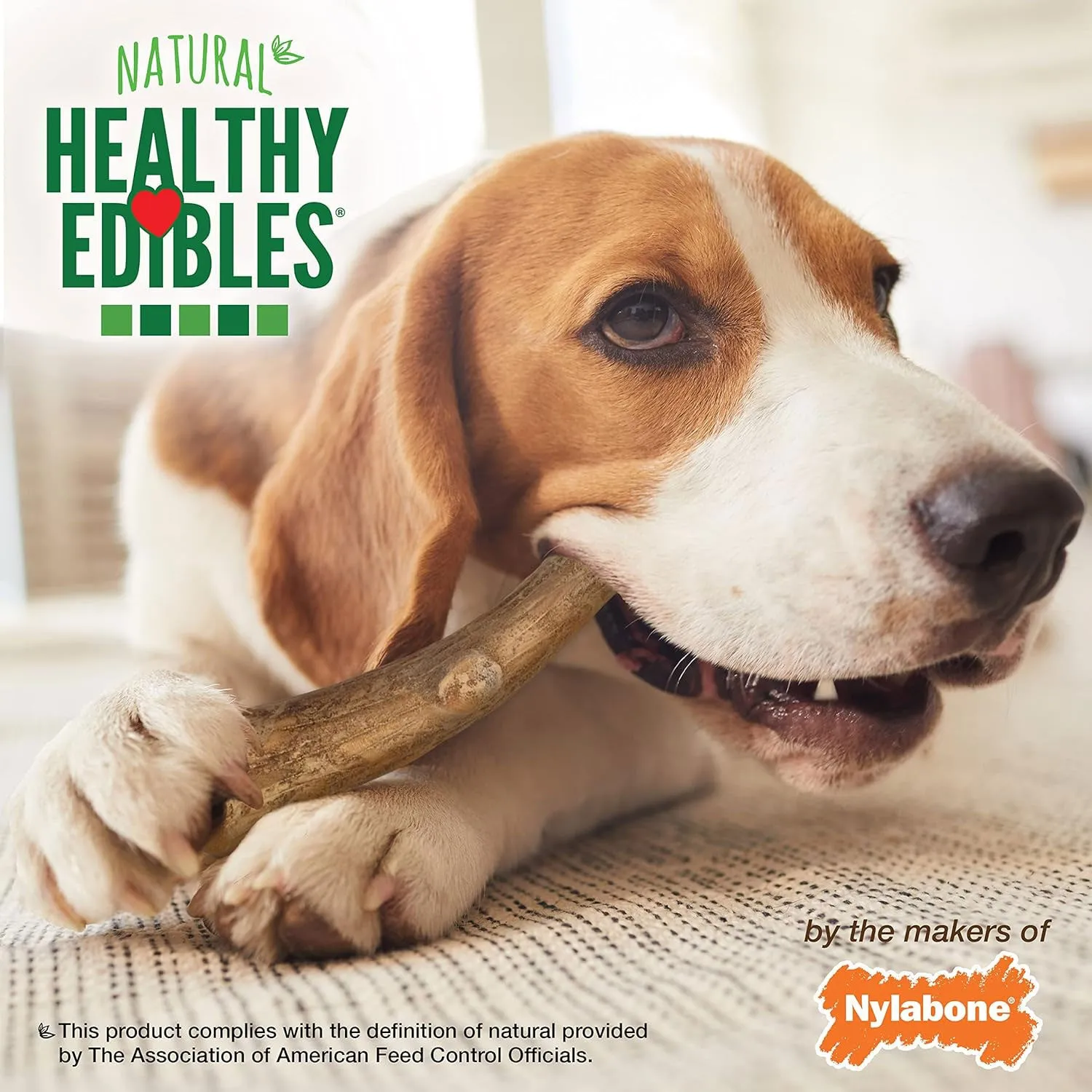 Nylabone Healthy Edibles Antlers 2-Pack