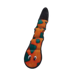 Outward Hound Invincibles Orange Blue 3 Squeaker Snake