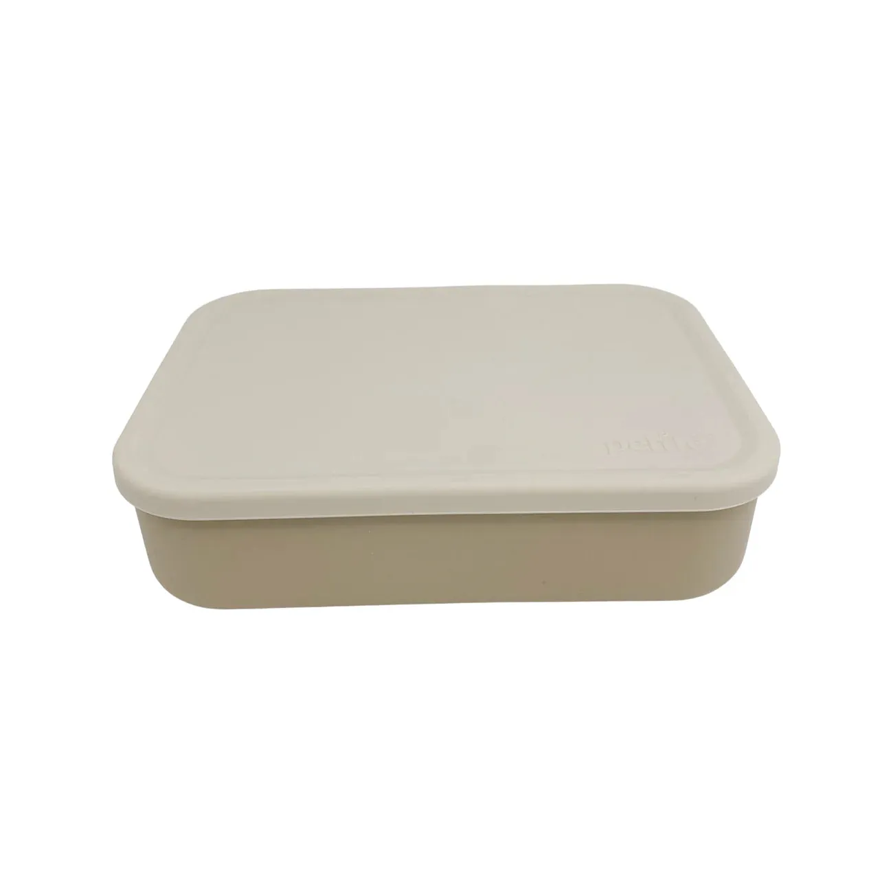 Petite Eats Large Silicone Lunchbox- Sandstone/Overcast