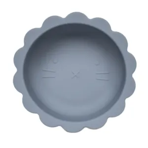 Petite Eats Silicone Baby Lion Bowl - Pewter