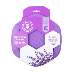 Project Hive Disc & Lick Mat - Calming Lavender