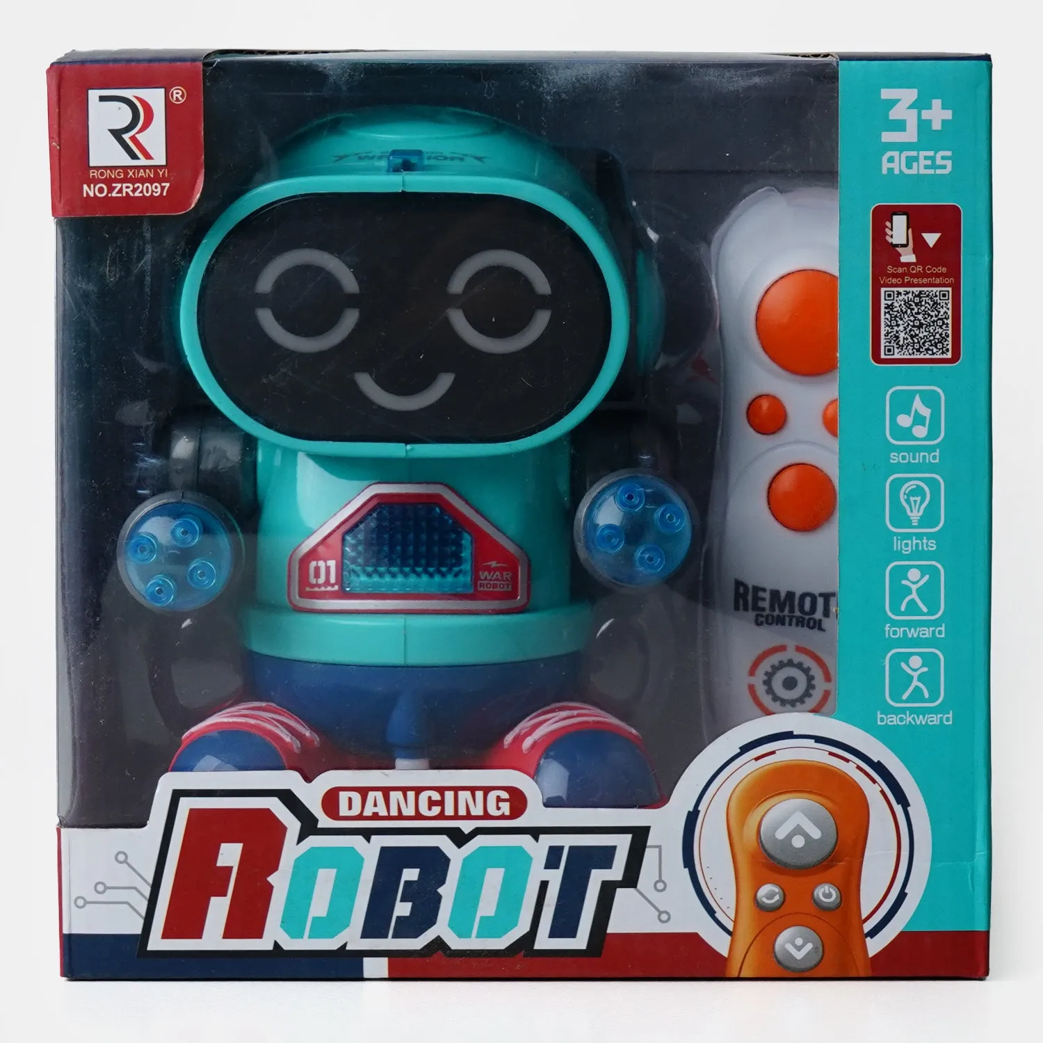 Remote Control Fun Robot With Light & Music For Kids