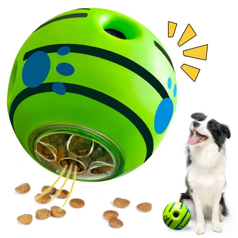 Rolling Sounding Leaking Dog Food Dispensing Balls Toys