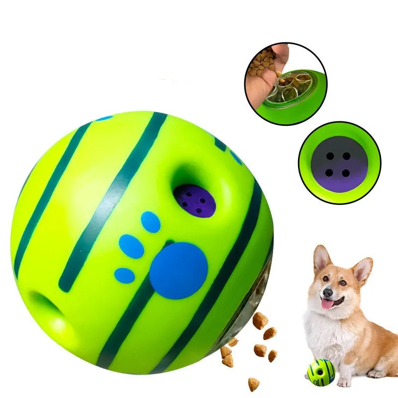 Rolling Sounding Leaking Dog Food Dispensing Balls Toys