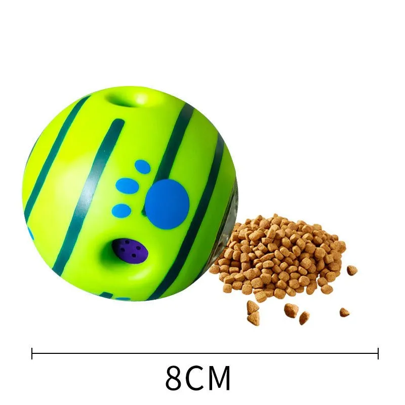 Rolling Sounding Leaking Dog Food Dispensing Balls Toys