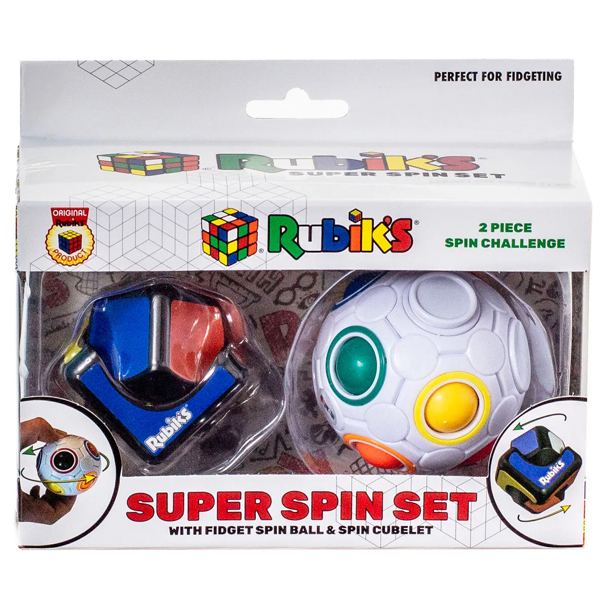 Rubik's Super Spin Set Fidget Spin Ball & Spin Cubelet