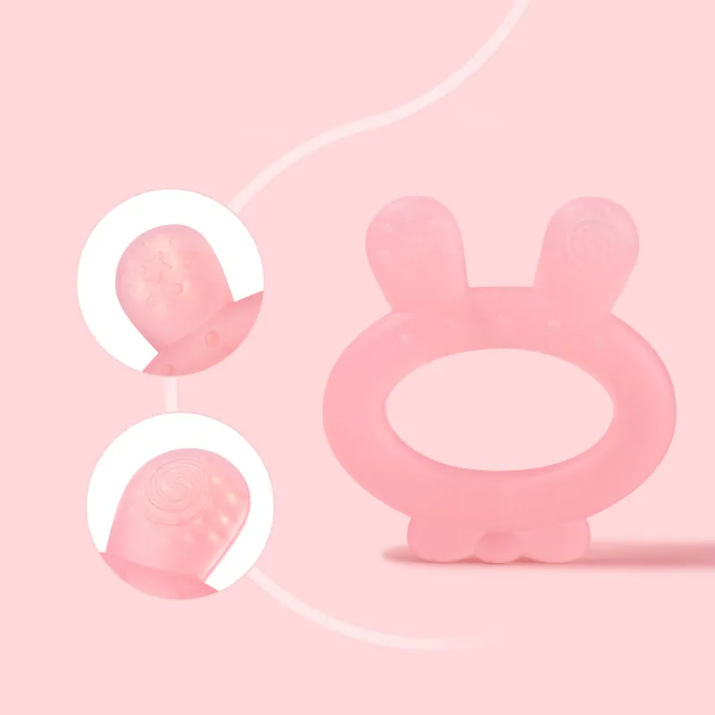 Silicone Rabbit Ear Teether