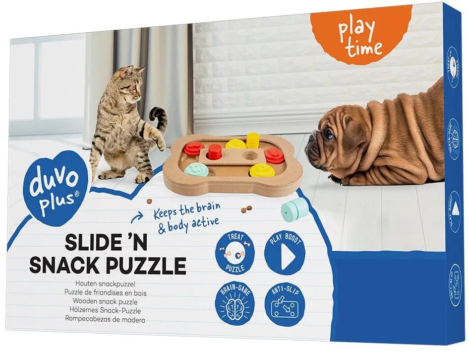 Slide `N Snack Puzzle - Bone 28X19X2,5Cm Multicolour