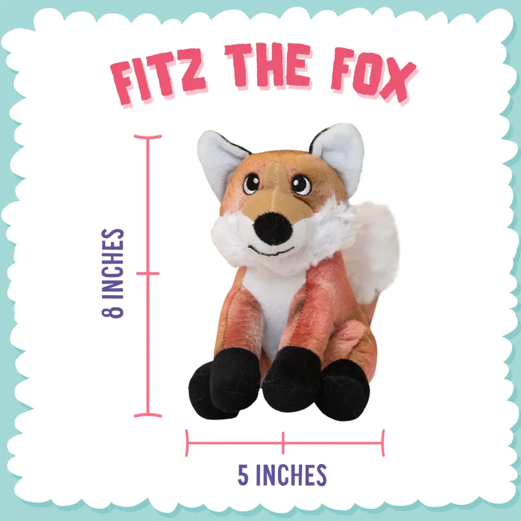 Snugarooz Fitz the Fox Durable Plush Crinkle & Squeaker Dog Toy