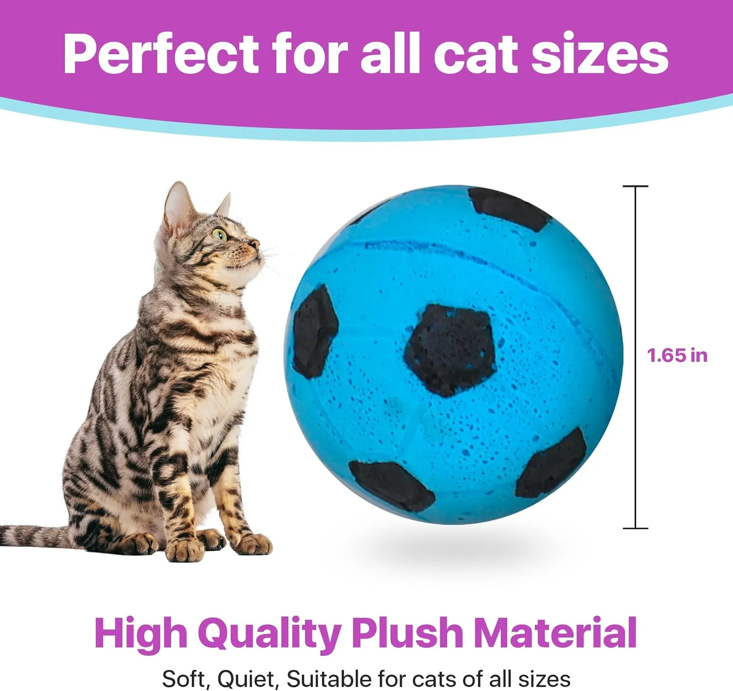 Spot Sponge Soccer Ball, Cat Toy