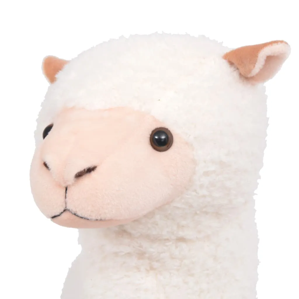 Standing Plush Toy Alpaca White XXL