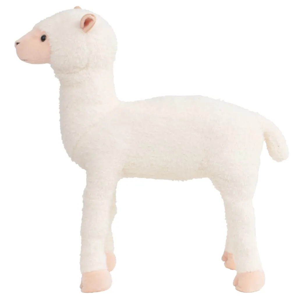 Standing Plush Toy Alpaca White XXL