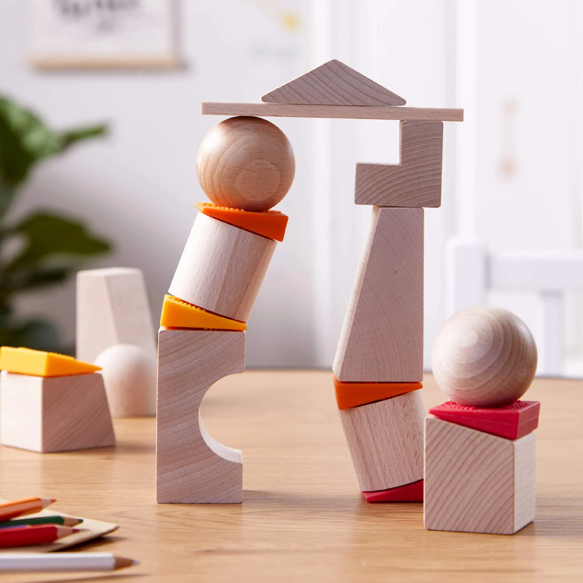 Teetering Towers Wooden Blocks