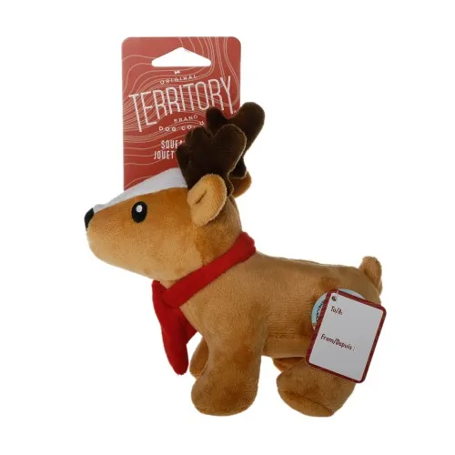 Territory Reindeer 2-In-1 Mesh Dog Toy