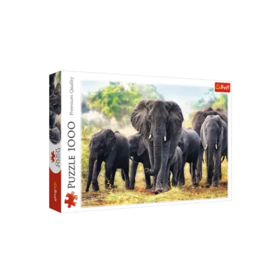 Trefl 1000 Piece Puzzle African elephants