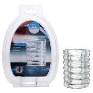 Trinity Spiral Ball Stretcher - Clear Ball Stretcher Ring