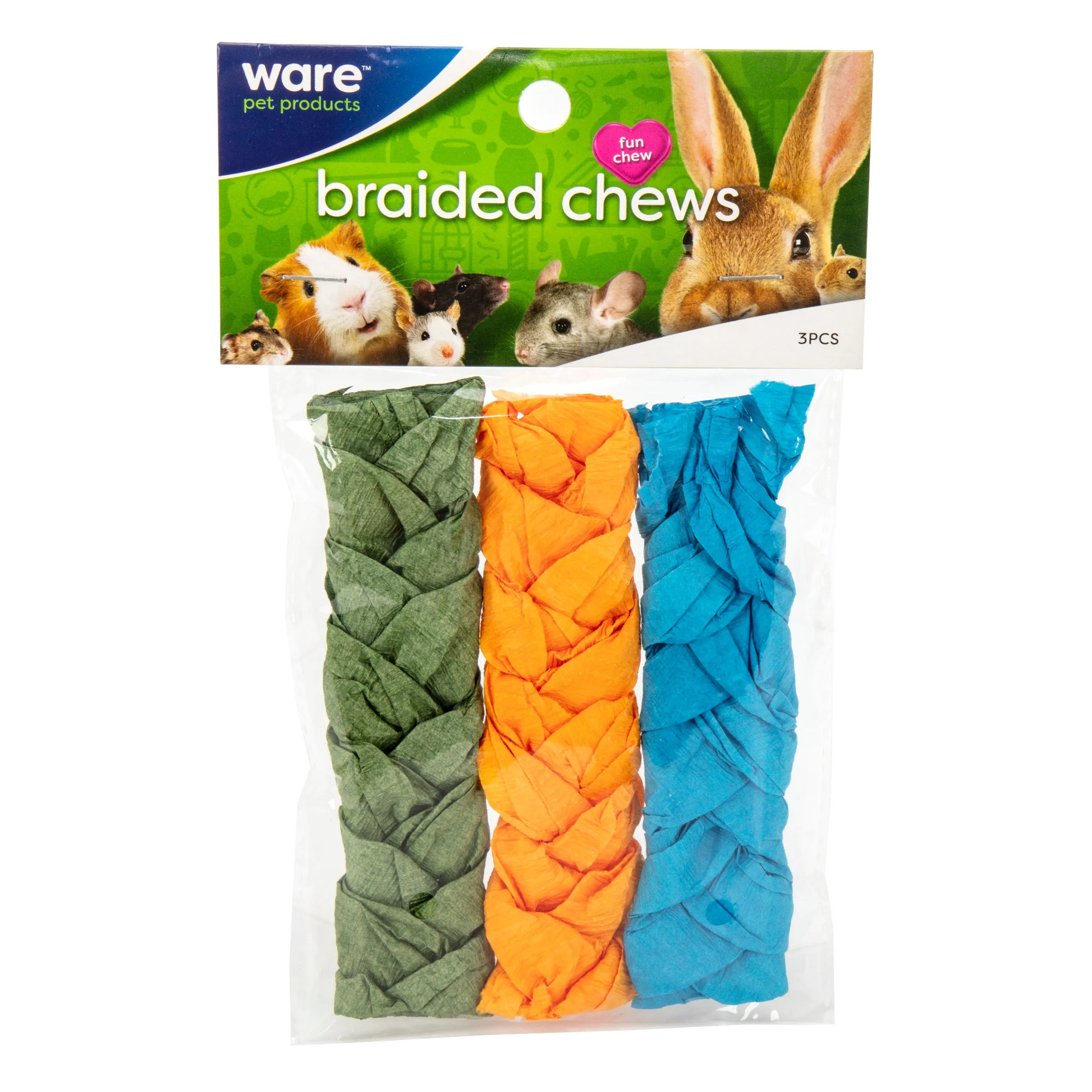 Ware Braded Chews Large 3 Piece