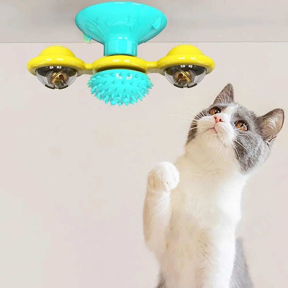 Wind Mill Cat Interactive Toy