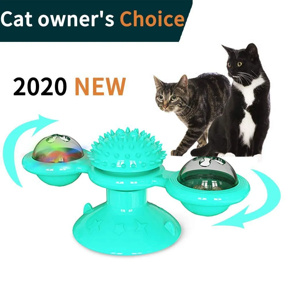 Wind Mill Cat Interactive Toy